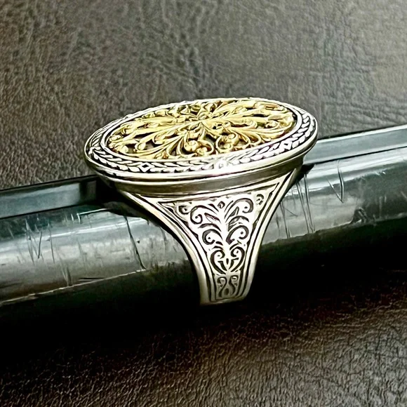 Konstantino 18k gold and sterling silver ring - Picture 4 of 15